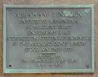 Abraham Lincoln Historical Marker in Zionsville