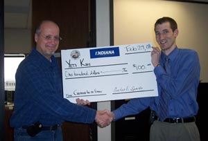 IEDC Presents "Jeans Day" Check to YETI - February 2008